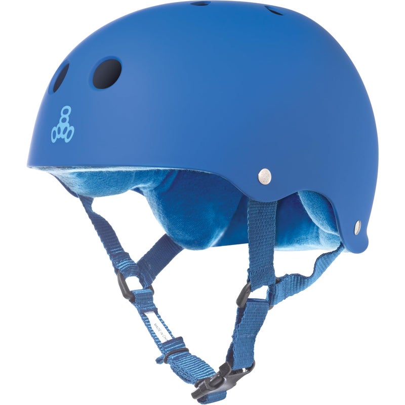 Triple Eight Sweatsaver Liner Skateboarding Helmet, Royal Blue Rubber, X-Large - Image 1